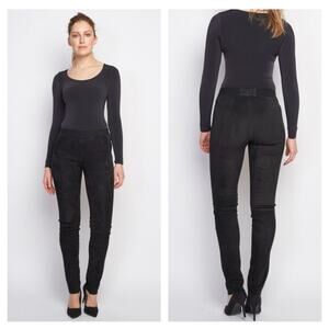 ZINGA REAL LEATHER, SUEDE LEGGING BLACK